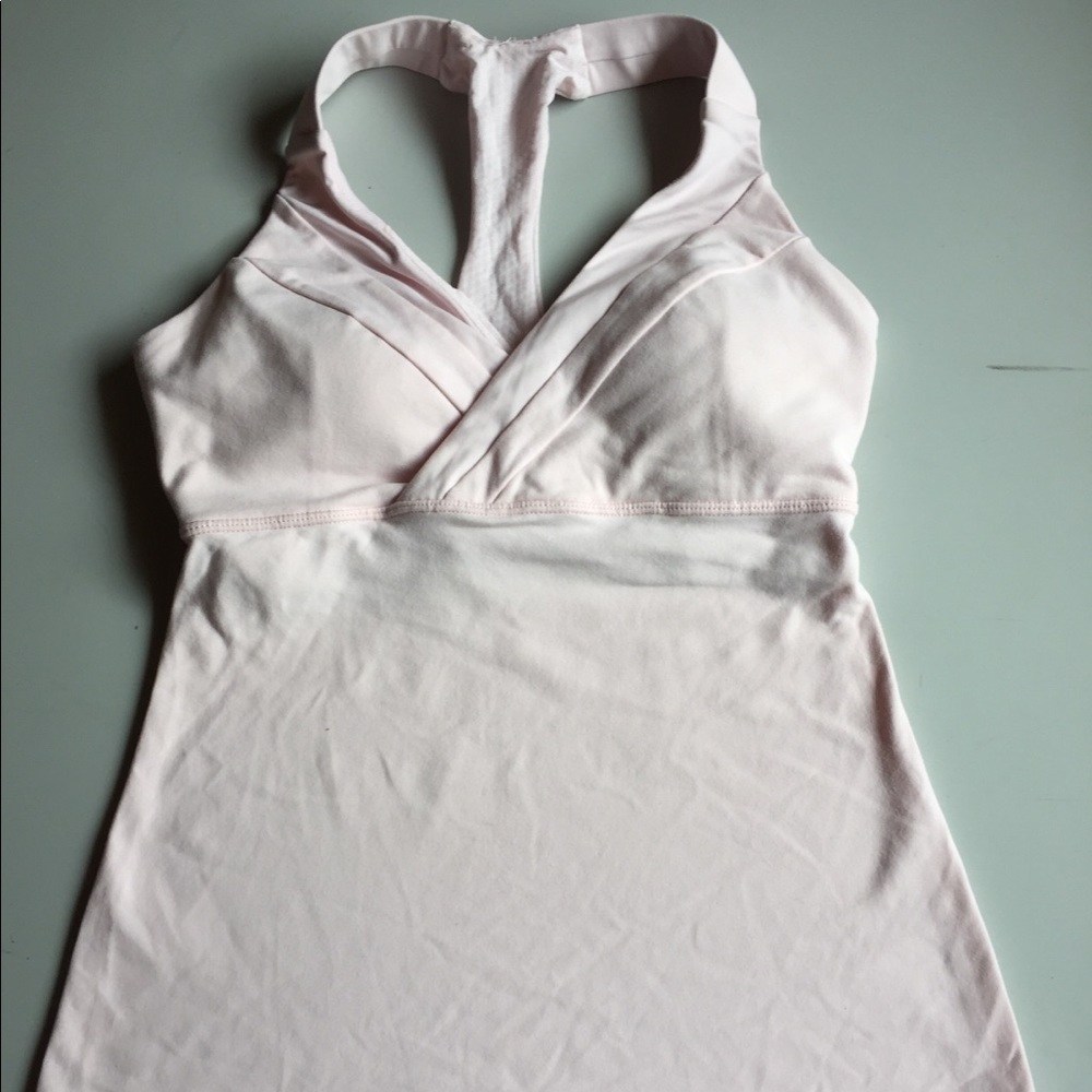 Lululemon pale pink tank top